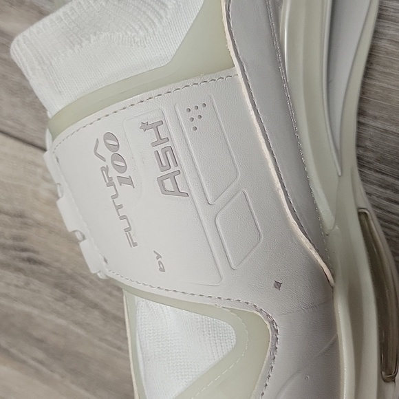 ASH FUTURA 100 Eco Trainers Size 38 (US 8) in Recycled White Knit NEW - Picture 10 of 10